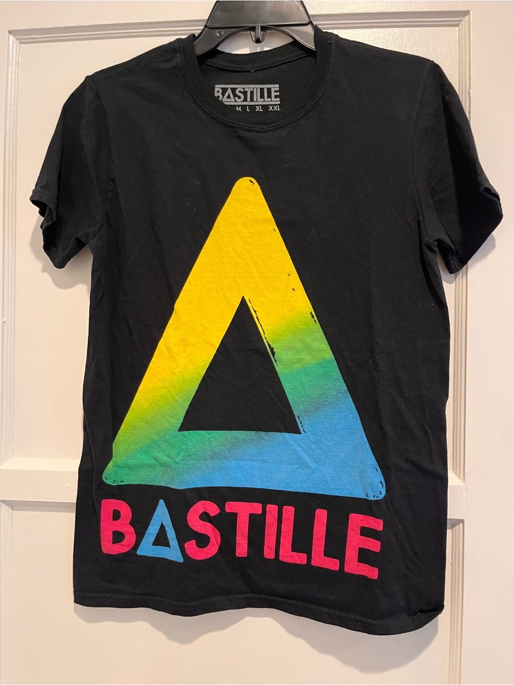 Bastille Band Tee Music Tour Part 1 with Rainbow Triangle Graphic